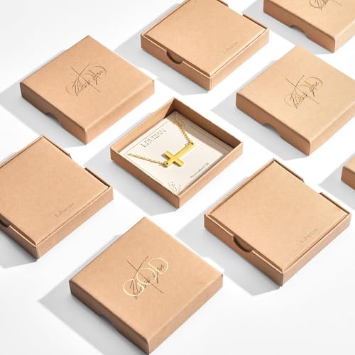 Ldurian Cross Name Necklace, Personalized Religious Cross Pendant Necklaces with Name Kimberly, Dainty 14K Gold-plated Baptism Gifts, Christian Gifts for Women Faith - color: Camille