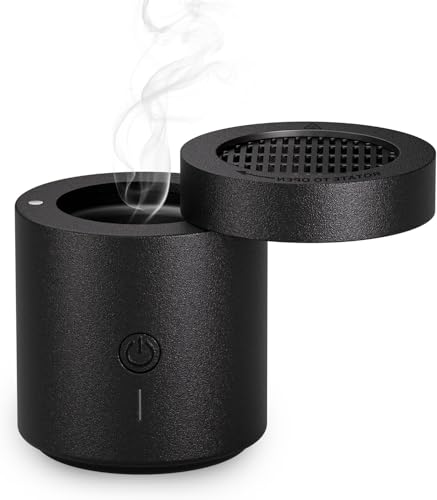 Rotating flip Electric Incense Burner bakhoor Portable USB Charging Smart Electronic Aromatherapy Machine (Special Coal briquettes Charcoal Fragrance)