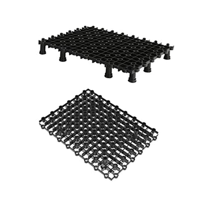 GANAZONO Fish Tank Plate 2pcs Bottom Pad for Aquarium Submersible PVC with 8 Nails - color: Black, size: 27.00X20.00X1.30CM