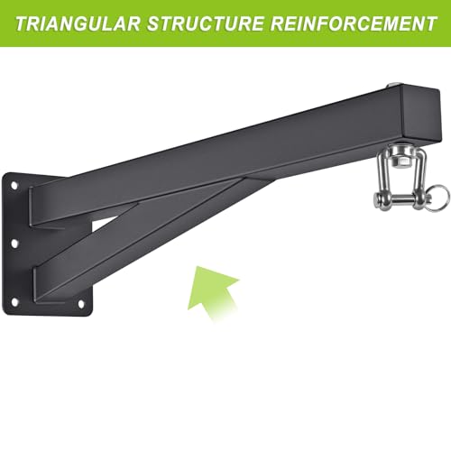SELEWARE Wall Mount Heavy Bag Hanger Heavy Duty Punching Bag Hanger | 500LB Capacity Adjustable 360° Swivel Heavy Bag Bracket for Home Gym Indoor Outdoor Boxing, Muay Thai and MMA Training - size: C: 24" length