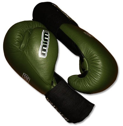Deluxe MiM-Foam Sparring Boxing Gloves - Hook&Loop/Elastic Cuff for Muay Thai, MMA, Kickboxing, Boxing - size: 18oz
