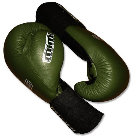 Deluxe MiM-Foam Sparring Boxing Gloves - Hook&Loop/Elastic Cuff for Muay Thai, MMA, Kickboxing, Boxing - size: 16oz