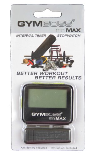 Gymboss miniMAX Interval Timer and Stopwatch - Black/Yellow