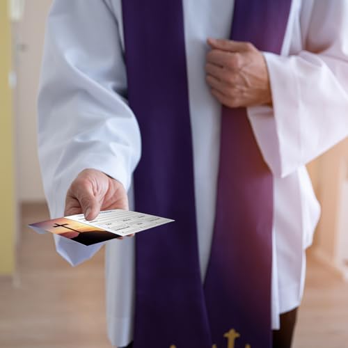 Eaasty 200 Pieces Church Offering Envelopes My Offering Bill Size Envelope Church Tithe Envelopes for Donations, Religious Occasions (Cross Style) - style: Cross Style