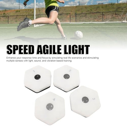 Reaction Training Lights, Agility Light Pods with App Control, Portable Reflex Trainer for Athletes, Ideal for Fitness & Multiple Sports Like Basketball, Soccer