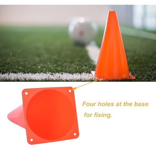 7 Inch Soccer Cones with Carry Bag,15 Pcs Sports Training Cones, Basketball Football Skating Drills Cones, Small Plastic Agility Marker Cone For Indoor and Outdoor Games,Orange Mini Traffic Cones