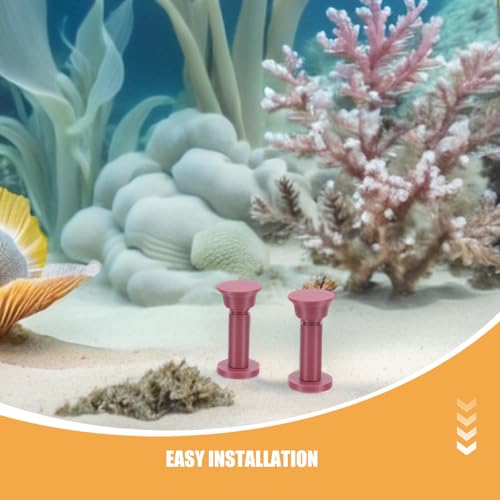 6pcs Double-Headed Coral Base - Universal T-Shape Stand for Aquarium Marine Fish Tank - Plant Fixing Decor Propagation Frag Display Riser Landscaping Base Rack