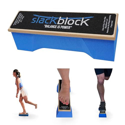 SlackBow SlackBlock Athletic Balance Trainer – Improve Balance, Stability, and Athletic Performance – Condition Your Body and Prevent Injury - Compact and Portable - size: 14"