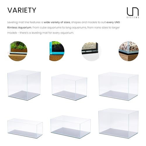 UNS Leveling Mat - 60x36cm | 23.62x14.17in, 5mm - Non-Slip Dense Foam Freshwater Saltwater Aquarium Mat for Planted Tanks, Marine Coral Reef, Turtle Reptile Enclosure, Betta Fish Shrimp Tank - Black - size: 60x36cm | 23.62x14.17"