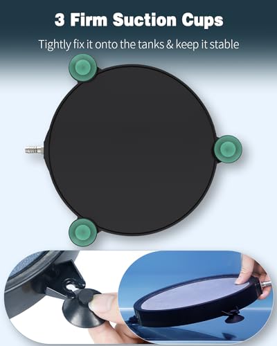 Pawfly Aquarium 8 Inch Large Air Stone Disc Bubble Diffuser Release Tool for Air Pumps Fish Tanks Buckets Ponds DWC Reservoirs and Circulation System - size: 8 inch