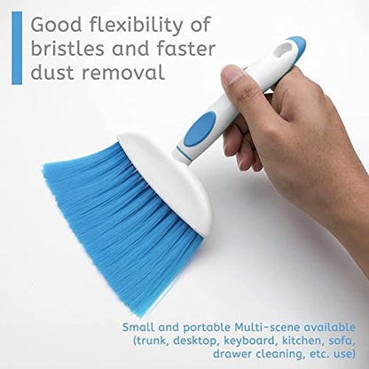 Small Broom and Dustpan Set, Small Dustpan and Brush Set, Mini Dust pan and Brush, Hand Broom and dust pan, Mini dustpans are Ideal for Cleaning Little Areas Like desks, Kitchens, pet Rooms. (3 Set) - size: 3pcs