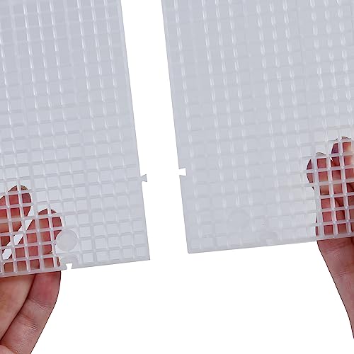 Aquarium Grid Isolate Board Divider Fish Tank Bottom Black Filter Tray Plastic Crate (8pcs) - size: 8pcs