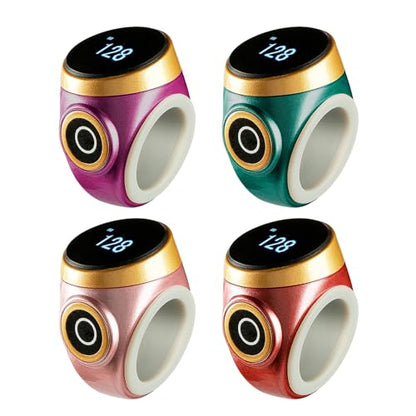 Tasbih Counter Zikr Rings, Smart Tasbeeh, Electronic Digital Tasbih Rings, Finger for Muslims, Prayer, Reminder, Home - color: Purple