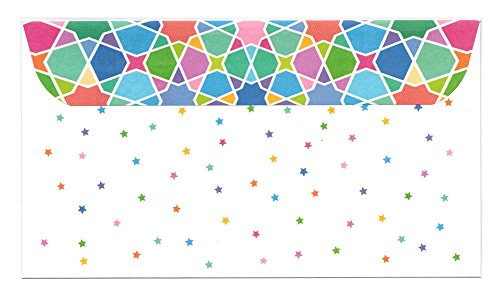 Zaffron Eid Holiday Money Envelopes Tile Motif Design (8 pack)