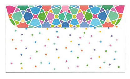 Zaffron Eid Holiday Money Envelopes Tile Motif Design (8 pack)