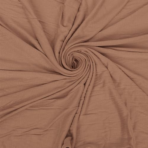 Hijab Scarf for Women Soft Cotton Muslim Jersey Hijab Head Wrap Scarves Fashion Long Scarf Shawls - color: Khaki
