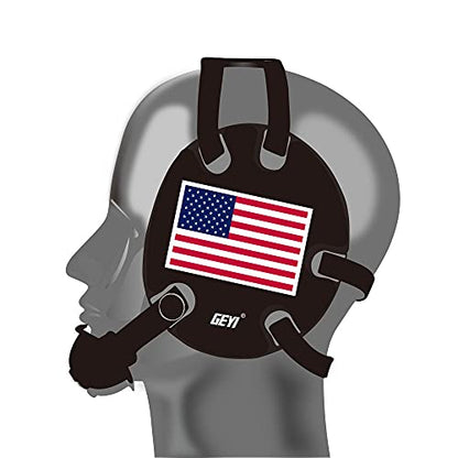 Wrestling Headgear with Flag Wraps (Black, Youth) - color: Black, size: Youth