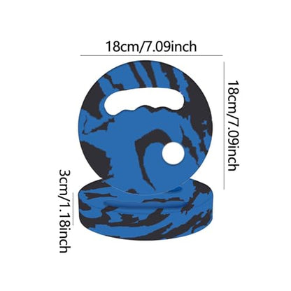 Menolana Water Exercise Discs Pool Resistance, Swim Discs Lightweight Buoyancy EVA Foam Aerobic Equipment for Water Workout Beach Pool - color: Blue Black