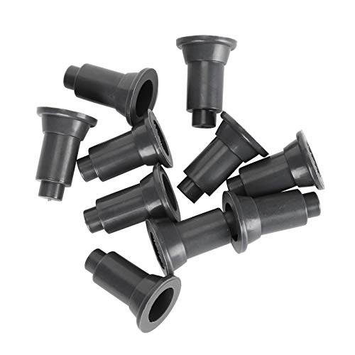 100Pcs Aquarium Isolation Board Support Feet, Adjustable Height PVC Fish Tank Divider Stands, with Food Grade Safety Material, for Easy Cleaning and Stability in Fish Tanks (100 Foot Nails) - color: Black