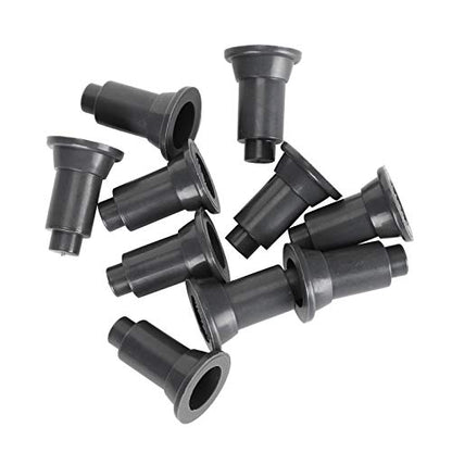 100Pcs Aquarium Isolation Board Support Feet, Adjustable Height PVC Fish Tank Divider Stands, with Food Grade Safety Material, for Easy Cleaning and Stability in Fish Tanks (100 Foot Nails) - color: Black