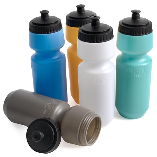 Trail maker Reusable Leakproof Water Bottles, 25 Oz. BPA Free Pull Top Cap & Squeeze for Water & Sports Drinks, 50 Pack - size: (50 Pack) 25 Oz.