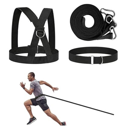 Sled Workout Equipment, Tire Pulling Harness Workout Training | Adjustable Sled Pulling Belt for Full Body Physical Exercise Multidirectional Improve Strength and Agility Indoor and Outdoor