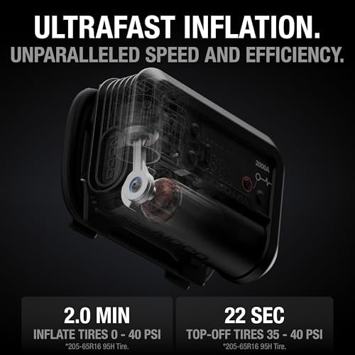 NOCO Boost Air AX65 2000A 12V Jump Starter, Air Compressor & Tire Inflator | 67 LPM, 2-Min Inflation, Spark-Proof & Reverse Polarity Protection, For Car, Truck, SUV, ATV, RV, 8.0L Gas & 6.0L Diesel