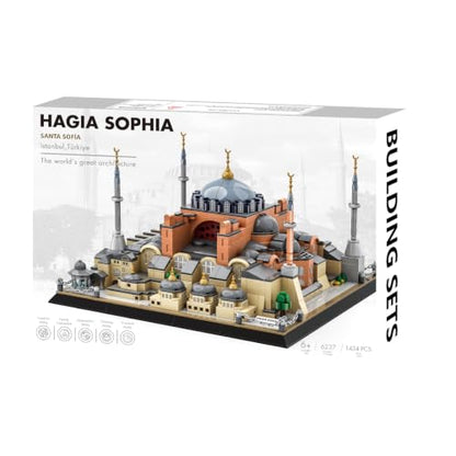 Hagia Sophia 대성당 빌딩 블록 장난감 랜드마크 건축 모델 키트 성인 청소년 및 수집가용 디스플레이 선물 세트 - style: 하기아 소피아 대성당