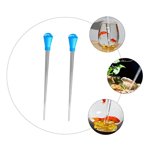Cabilock 2pcs Plastic Pipettes Graduated Measurement Multi-Purpose Liquid Droppers for Kitchen Baking and Fish Tank Supplies