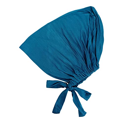 Chiffon Hijab with Undercap Fashion Solid Color Chiffon Head Wraps Under Scarf Caps Muslim Fashion Bandage - color: Green