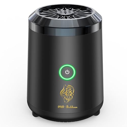 Electric Incense Burner, OUD Bukhoor Portable USB Aroma Diffuser, Rechargeable Arab bakhoor Muslim Incense Holder for Car and Home