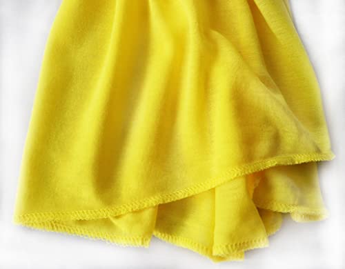 vabovin Head Wraps for Black Women Stretch Jersey Knit Turban Headwrap Solid Color Headscarf Headband Shawl - color: 11- Yellow