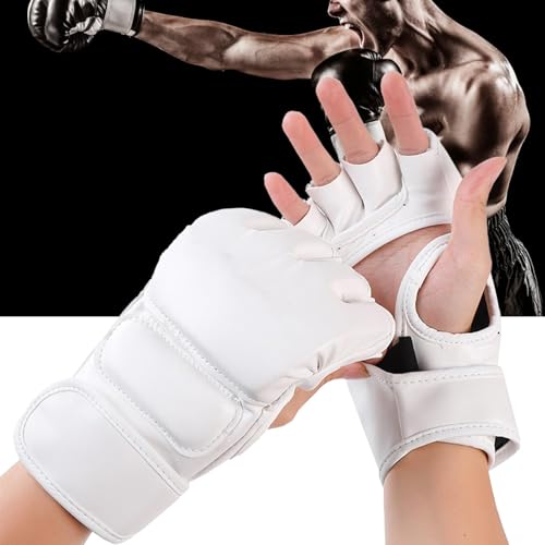 MMA Sparring Gloves for Men Women, Open Palm Training Boxing Gloves for Grappling, Kickboxing, Muay Thai, Punch Bag, Taekwondo, Martial Art, Fighting, Karate Mitts