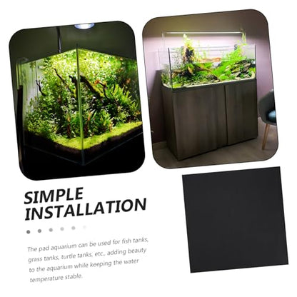 Toyvian Aquarium Bottom Mat Thicken Eva Fish Tank Pad Non Slip Cushioning for Terrarium Wear Resistant Cuttable Design Fish Tank Mat