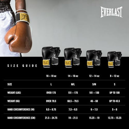Everlast Everlast Classic Training Glove - color: Black, size: 14 Ounce