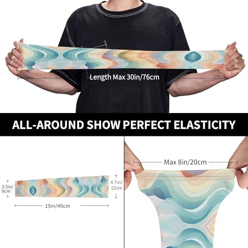 Arm Sleeves Outdoor Garden Sports Cooling Sun Sleeve for Women Men Farm - color: Abstract