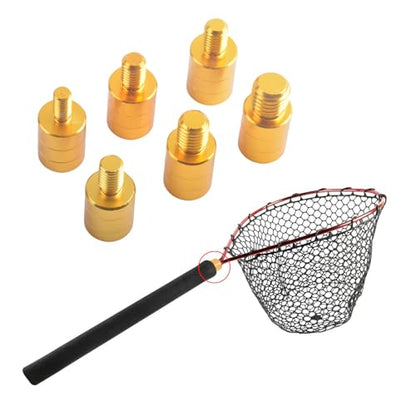 Landing Net Connector, Fishing Dip Rod Head Converter Replacements for - color: 8 becomes 6