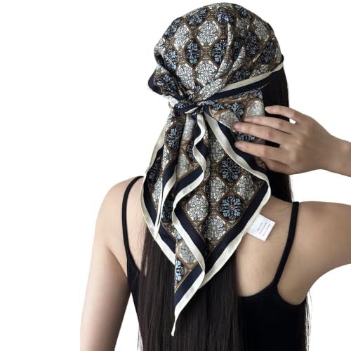 Head Scarf Triangular Scarf Belt Wrap Hairscarf Fashion Scarves Hair Wrapping Scarfs Night Sleeping Headscarf B05 - color: B0515