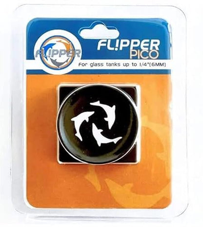 FL!PPER Flipper Pico 2 in 1 Magnetic Algae Scrubber Scraper Aquarium Fish Tank Cleaner - Black