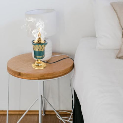 Cabilock Electric Incense Burner Middle Eastern Style Bakhoor Burner Plug-in Censer Holder for Home Decor Meditation Yoga Bedroom Study Kitchen 7.67 X 2.95 X 2.95 in