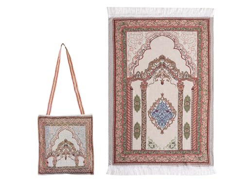 Prayer Mat, Prayer Mat Islamic, Muslim Prayer Rug, Prayer Mat Islam, with Elegant Design Bags, for Ramadan Islamic Muslim Prayer, Great Gift for Family, Lover and Friends