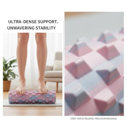 Gradient Foam Roller Deep Tissue Massage - High Density Trigger Point Muscle Roller for Back Pain & Yoga Recovery (2 Pack)