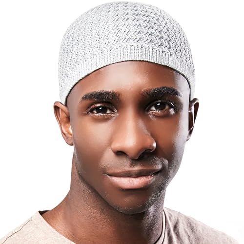 Tough Headwear Kufi Hat - Kufi Hats for Men Muslim, Turkish Kufi Cap - color: Grey