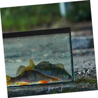 POPETPOP Fish Tank Edge Protector Strip Flexible Aquarium for Easy Maintenance and Cleaning for Tanks - size: 45.00X45.00X2.50CM