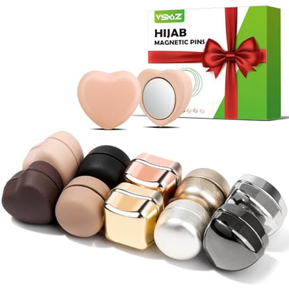 10 Pairs Hijab Magnetic Pins, Strong Multi-Use Pinless Strong Magnets - color: Fashionable Style, size: 10pcs