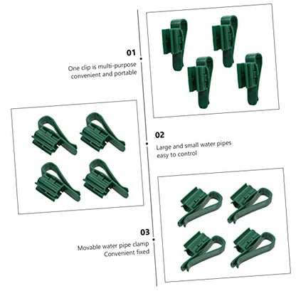 BESPORTBLE 4pcs Fish Tank Clips Strong Plastic Hose Holder for Easy Installation Aquariums Space-Saving Design for Pet Fish Owners