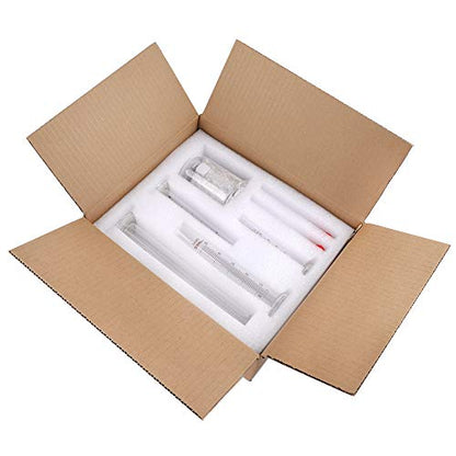 Glass Graduated Cylinder and Beaker Set 9 Pieces with Droppers | 4 Cylinders in 10 25 50 and 100ml, 3 Beakers in 50 100 and 250ml, 2 Droppers, for Lab Measuring and Experiments