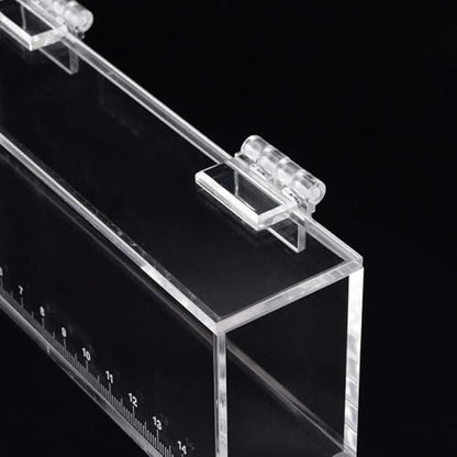 Fish Viewing Box Acrylic Outdoor Indoor Micro Landscape Fish Tanks Fishing Photo Tank Fish Breeding Tanks Photo Box with Scale(L) - size: L