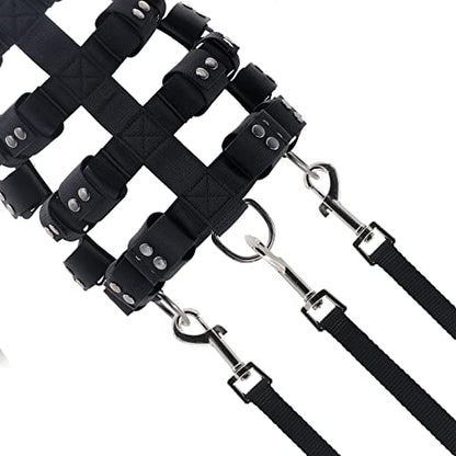 Dog Harness for Small Medium Large Dogs No Pull, Dog Weighted Vest, Tactical Dog Harness for Pit Bulls with Pockets (Adjustable Weight) - Weight Loss, Exercise, Walking, Muscle - size: Size XL/Dog's Waist 36.0"-43.0"