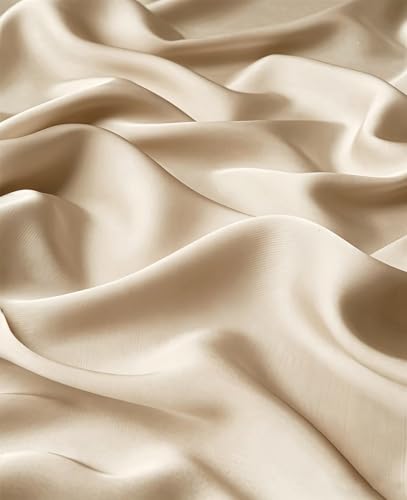 Lina & Lily Luxury Satin Hijab Head Scarf Shawl Wrap for Muslim Women Extra Long - color: Beige